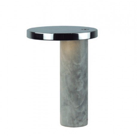 Lámpara de sobremesa Led, Mármol y metal