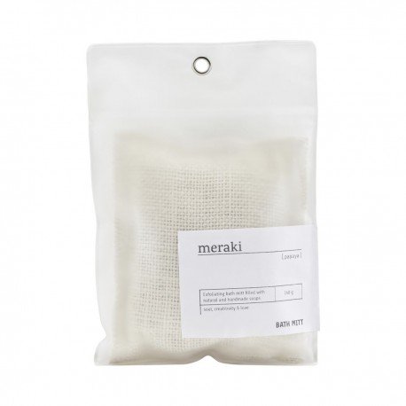 Guante de yute y jabón para ducha de Meraki