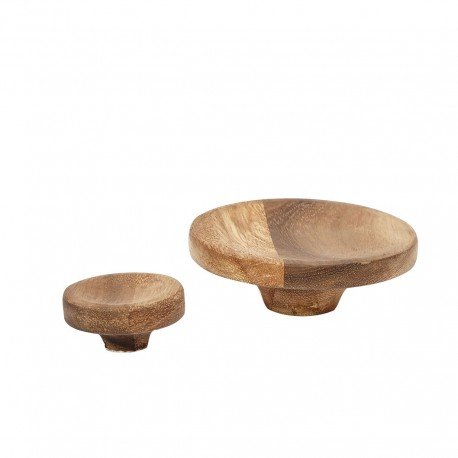 Set 2 colgadores Madera de Acacia de HUBSCH