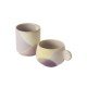 SET 6 Coffee mug lilac/yellow HK Living