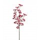 Rama artificial Bayas Rojas + hojas, 75 cm.