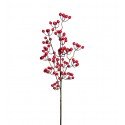 Rama artificial Bayas Rojas, 90 cm.