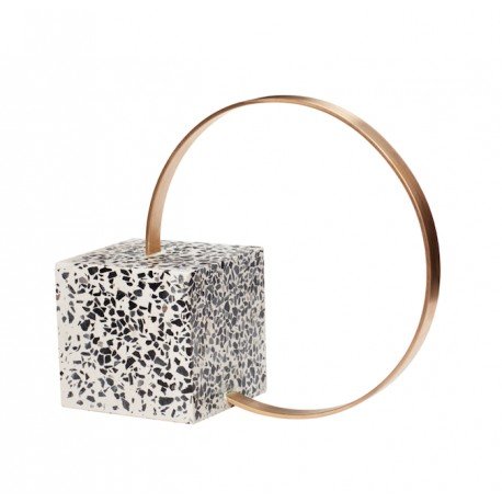 Sujetalibros Terrazo y Latón, Hübsch