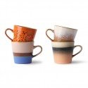 70s ceramics: americano mugs (set of 4)