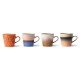 70s ceramics: americano mugs (set of 4)