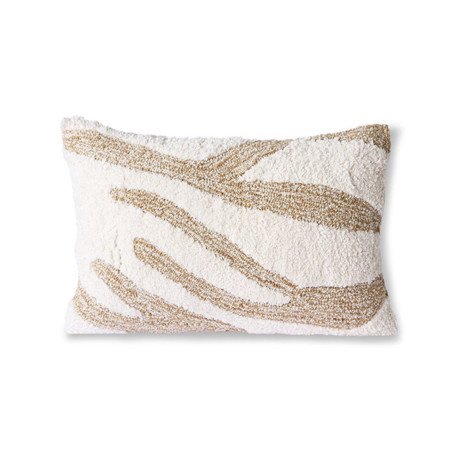 FLUFFY CUSHION WHITE/BEIGE (35X55), HKliving