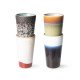 70S CERAMICS: LATTE MUGS, ANTARES (SET OF 4)