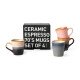 70s Ceramics Espresso Mugs Polaris (Set of 4)